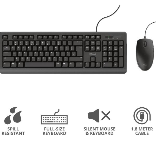 Trust - TKM-250 Keyboard and Mouse Set